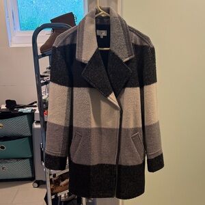 Lou & Grey Wool-Blend Pea Coat (Size Small)